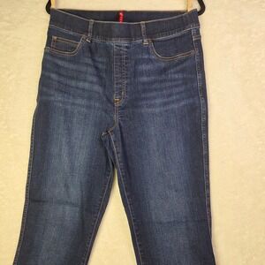 Spanx Jean-ish Ankle Leggings Dark Indigo Blue High Rise Pull On Womens XL Tall